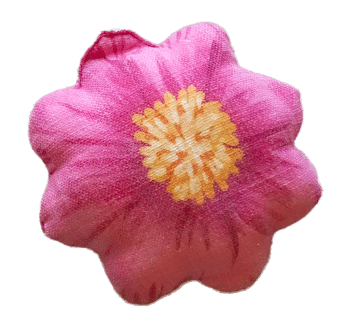 pink flower cushion